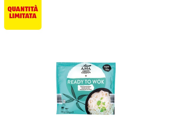 ASIA GREEN GARDEN Noodles di riso pronti per wok