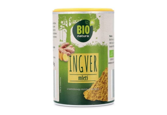 Ingver BIO NATURA na beli podlagi