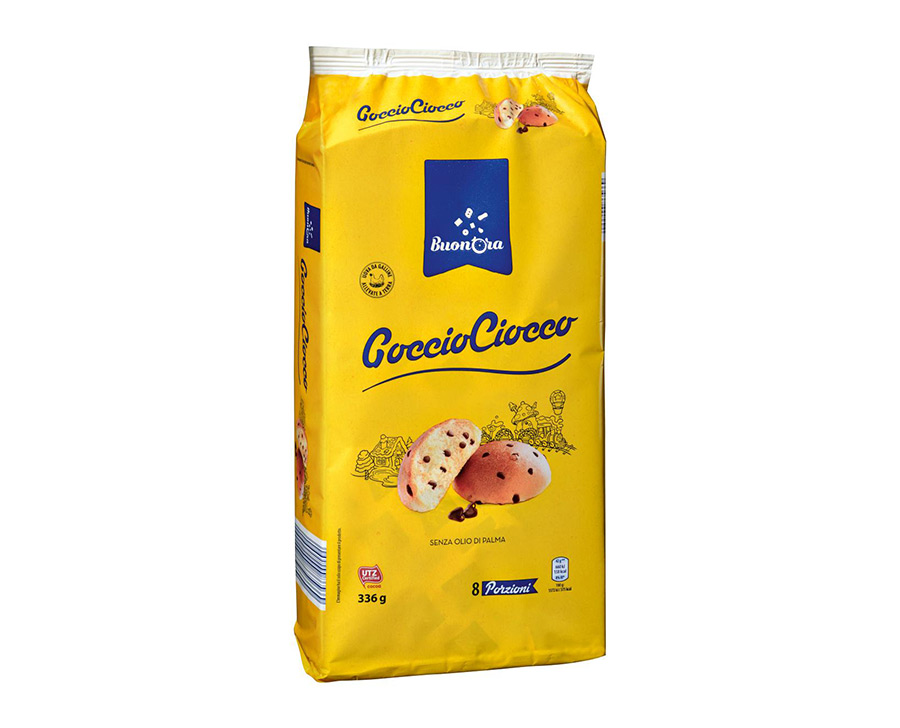Panini tondi con gocce cioccolato 336 g