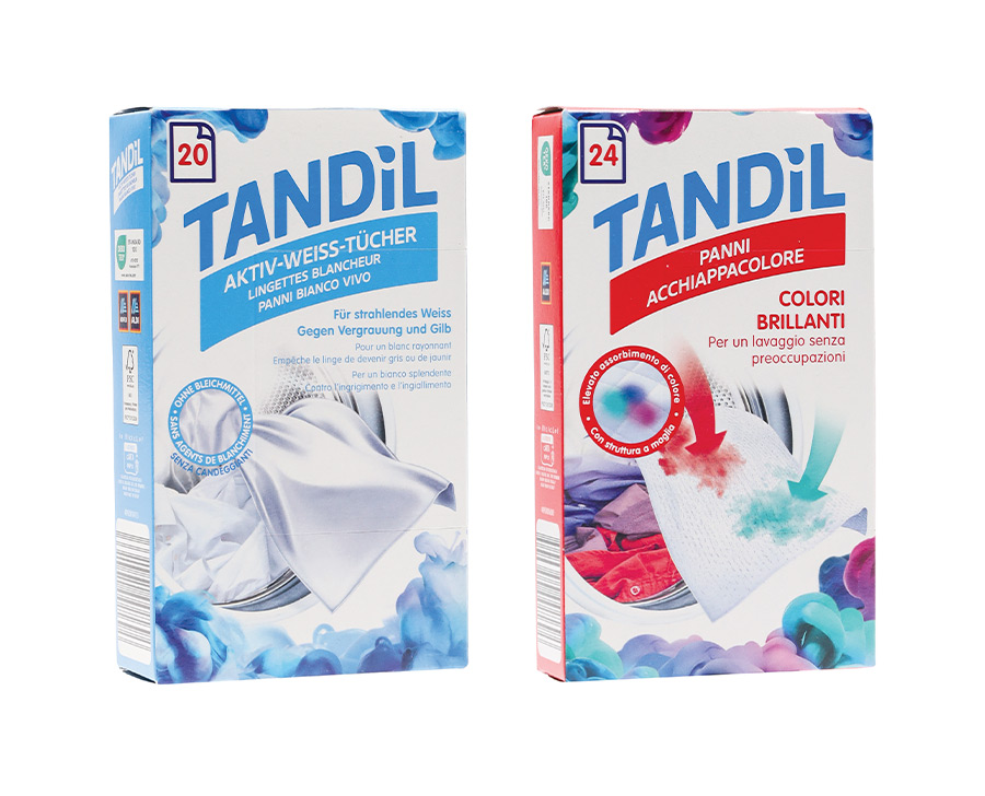 Foglietti acchiappacolore e sbiancanti