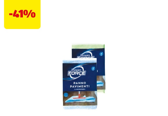 POWER FORCE Panno pavimenti in microfibra