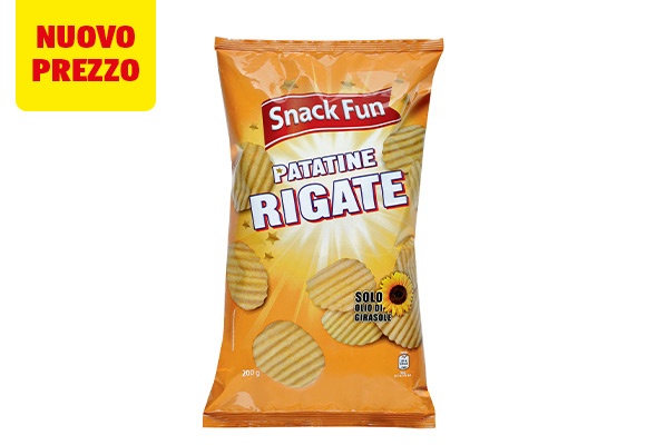 SNACK FUN Patatine rigate