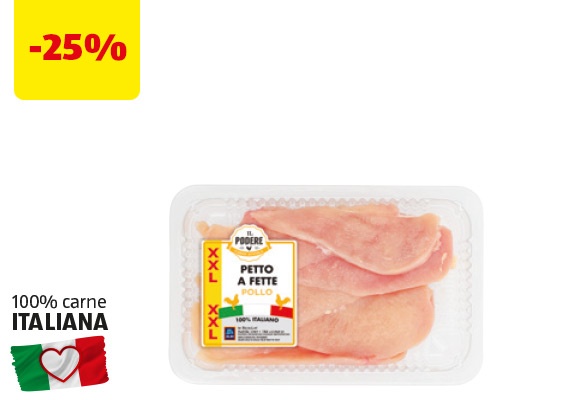 IL PODERE Petto di pollo a fette XXL