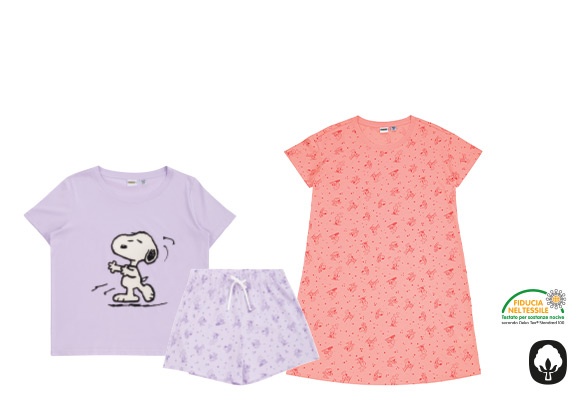 PEANUTS Pigiama/Camicia da notte da donna