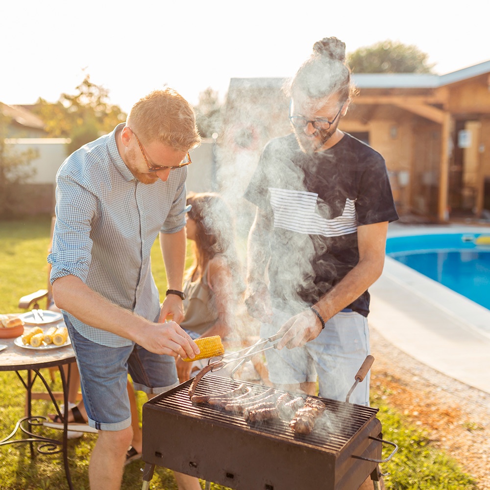 Grigliata in piscina