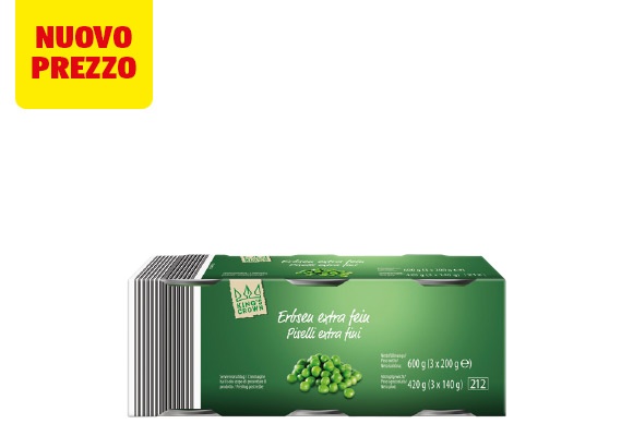 KING΄S CROWN Piselli extrafini in minipack