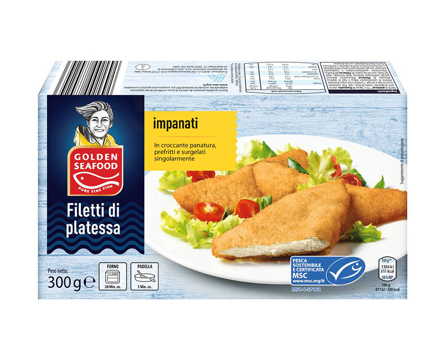 Filetti di platessa impanati MSC 300 g