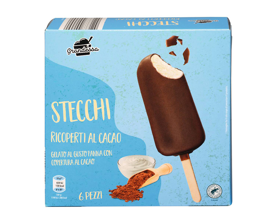 Stecchi ricoperti al cacao Grandessa