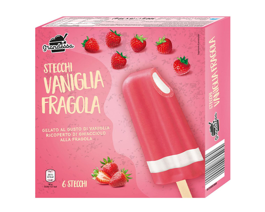 Stecco vaniglia e fragola Grandessa