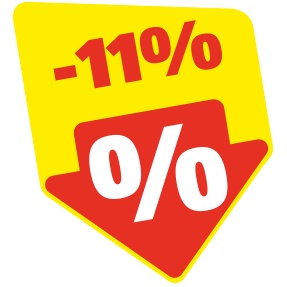 11% Rabatt-Pfeil