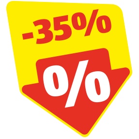 35% Rabatt-Pfeil