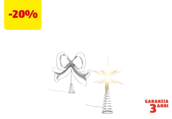 HOME CREATION Puntale LED per albero di Natale