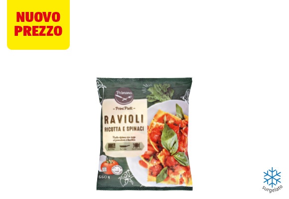 PRIMANA Ravioli ricotta e spinaci