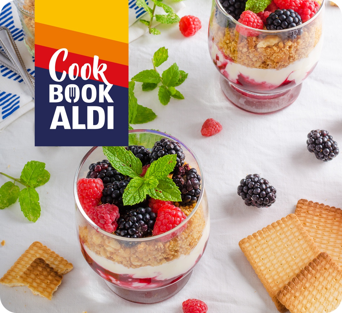 Cheesecake scomposta al bicchiere