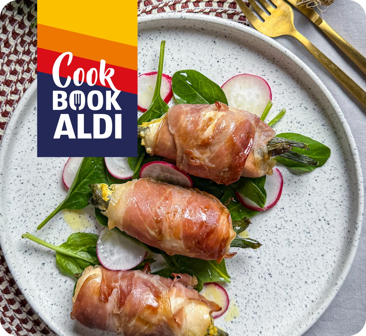 Involtini di pollo, prosciutto e fagiolini