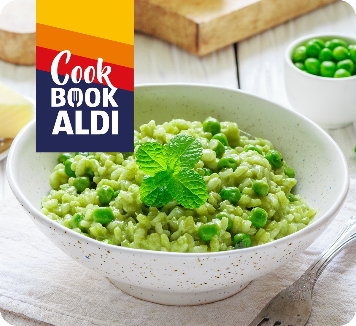 Risotto con piselli e menta
