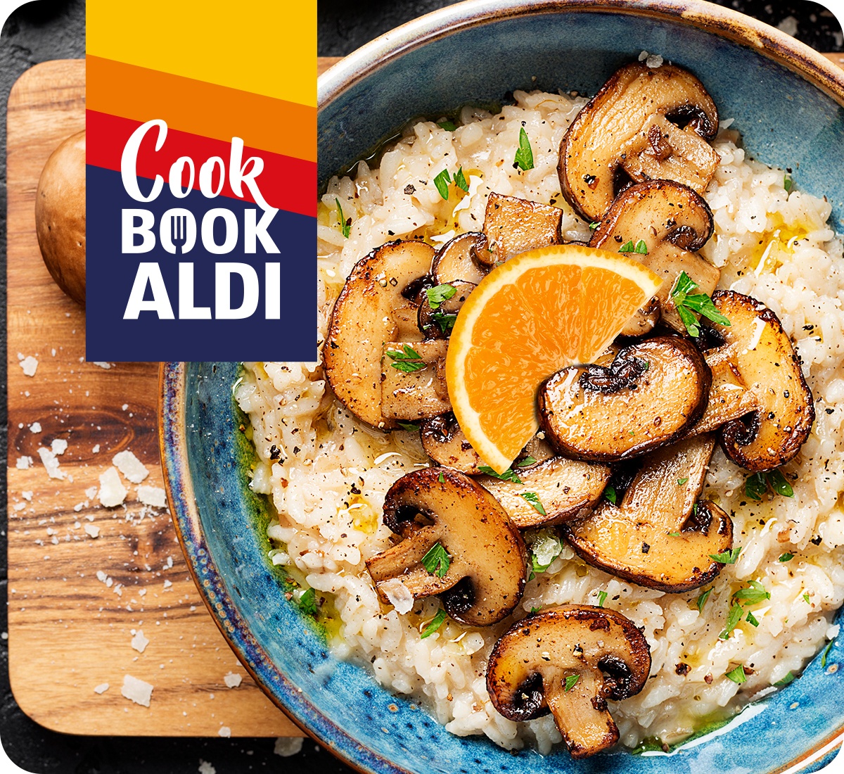 Risotto ai funghi e arancia