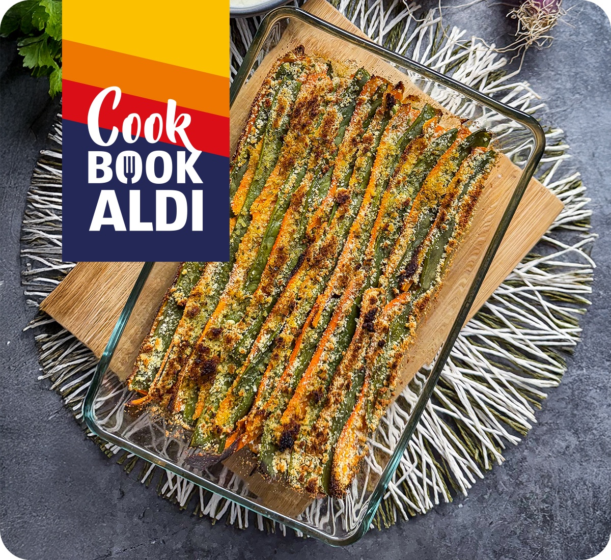 Taccole e carote al forno con panatura