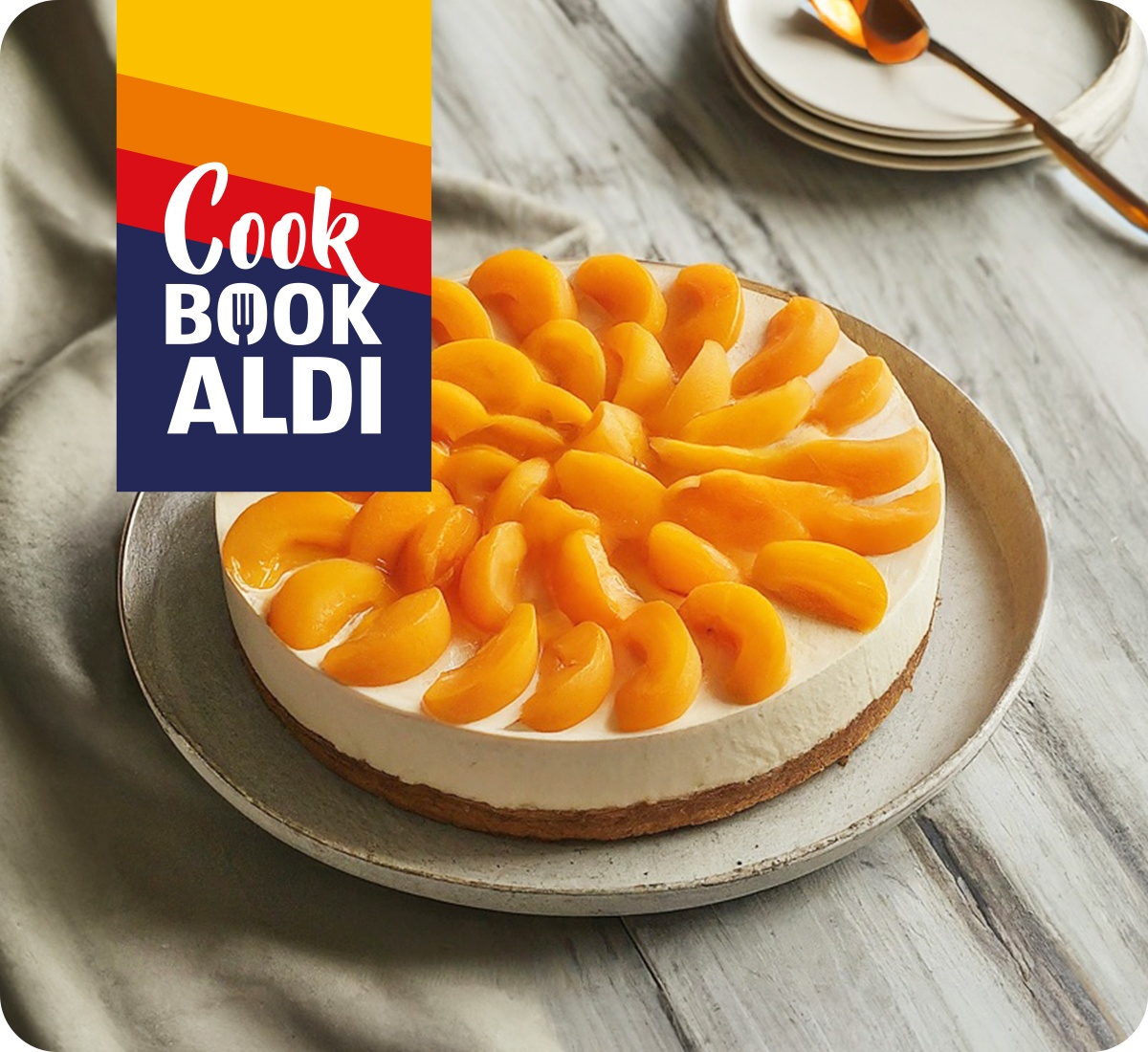 Torta fredda alle albicocche