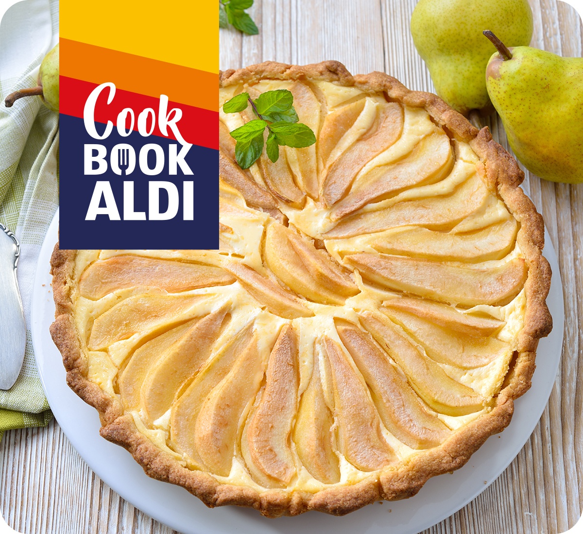 Quiche con pere e formaggio di capra