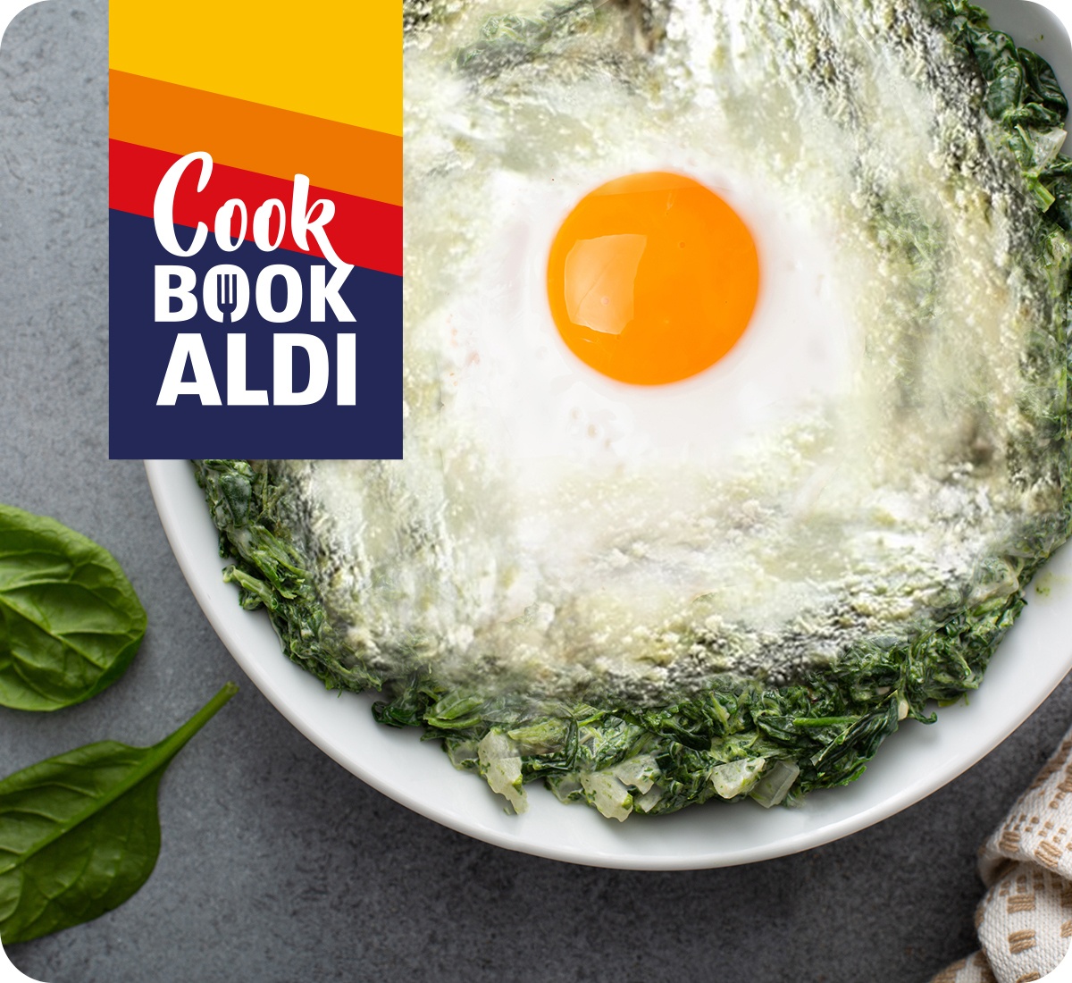 Uova al gratin con spinaci