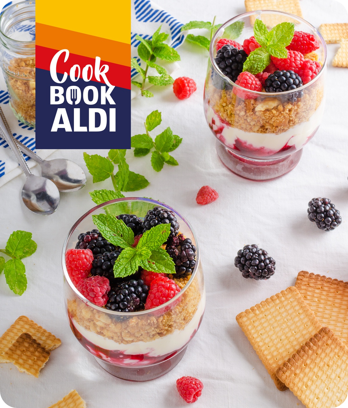 Cheesecake scomposta al bicchiere