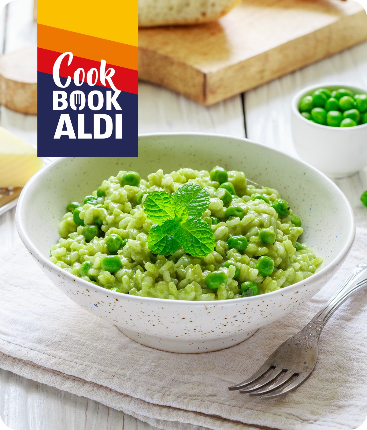 Risotto con piselli e menta 