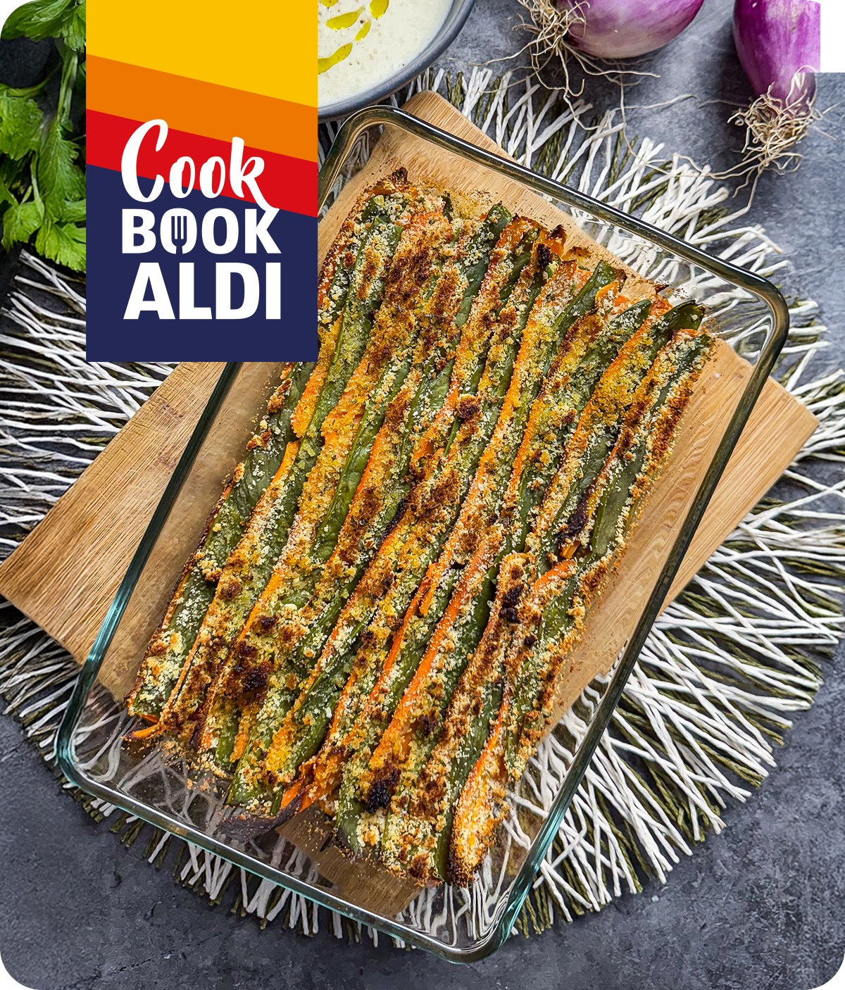 Taccole e carote al forno con panatura