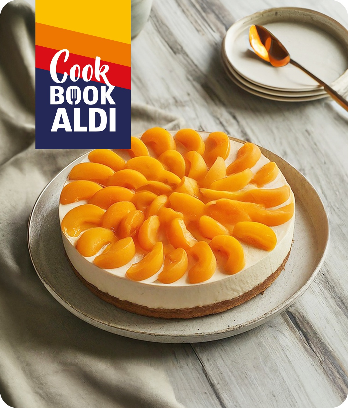 Torta fredda alle albicocche