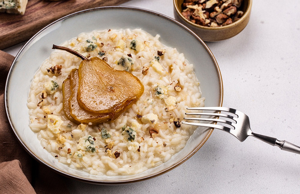 Risotto pere e gorgonzola