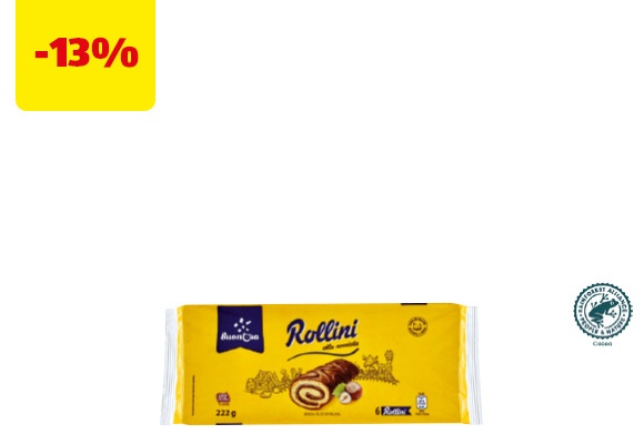 BUON΄ORA Rollini alla nocciola