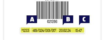 Esempio di uno scontrino valido