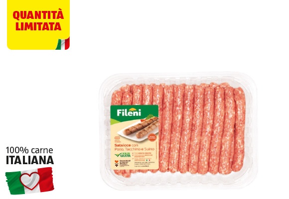 FILENI Salsicce di pollo, suino e tacchino
