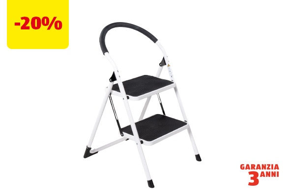 WORKZONE Scala pieghevole, 2 gradini