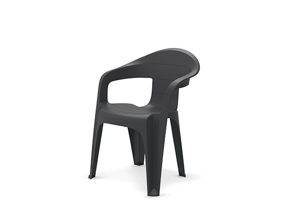 BELAVI Sedia da giardino in resina