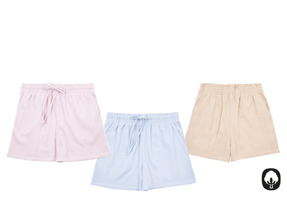 UP2FASHION WOMEN Shorts da donna in mussola