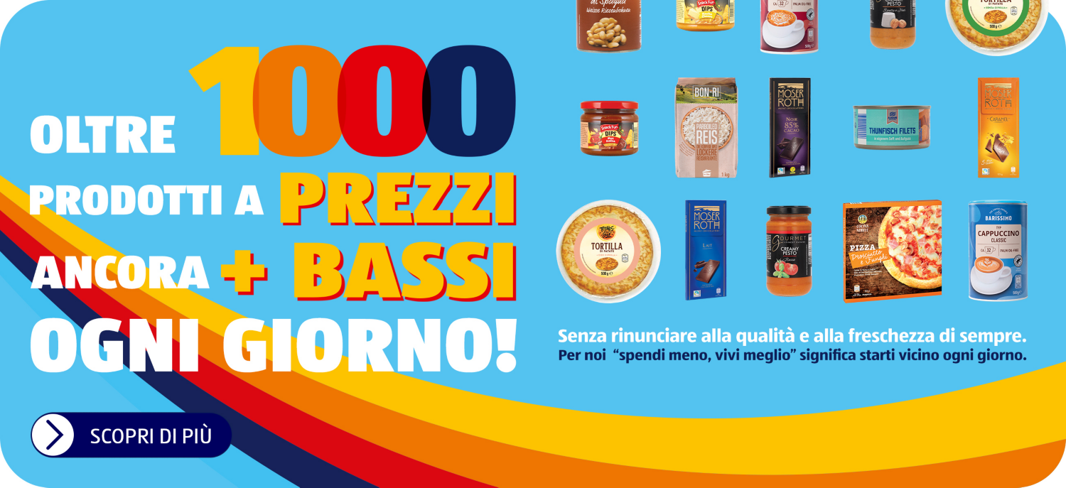 Oltre 1000 prodotti a prezzi ancora più bassi