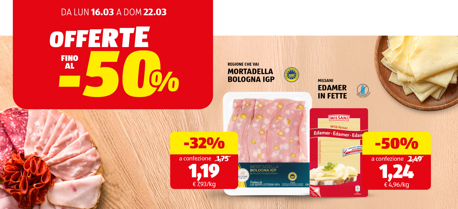Offerte fino al -50%