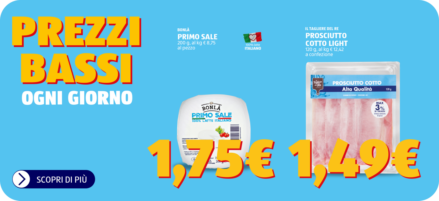 Oltre 1000 prodotti a prezzi ancora più bassi