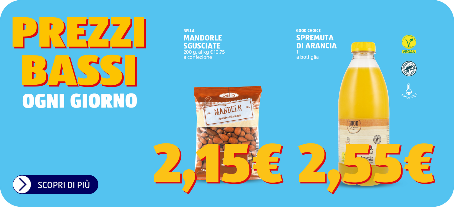Prezzi bassi ogni giorno