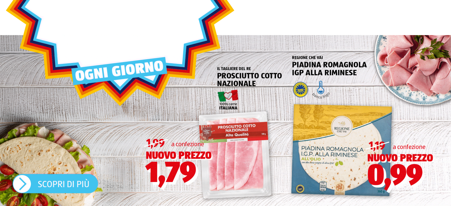 Prezzi bassi ogni giorno