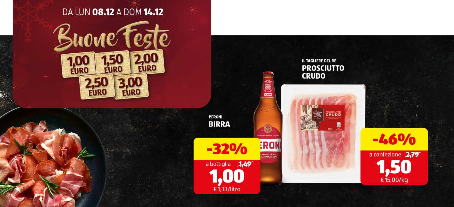 Buone Feste da 1 a 3 €