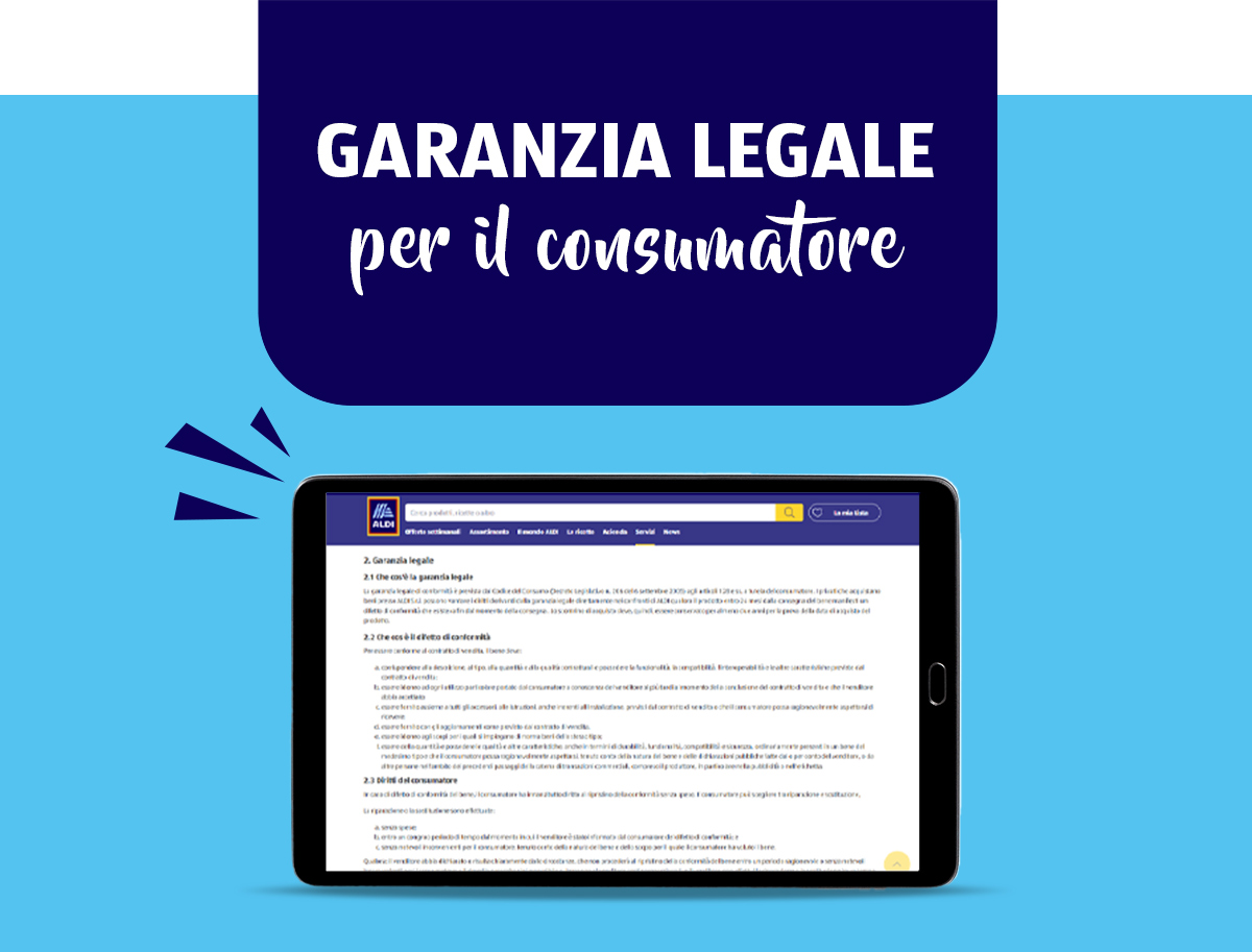 Garanzia legale per il consumatore - ALDI