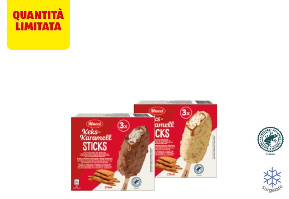 MUCCI Stecchi al biscotto caramellato