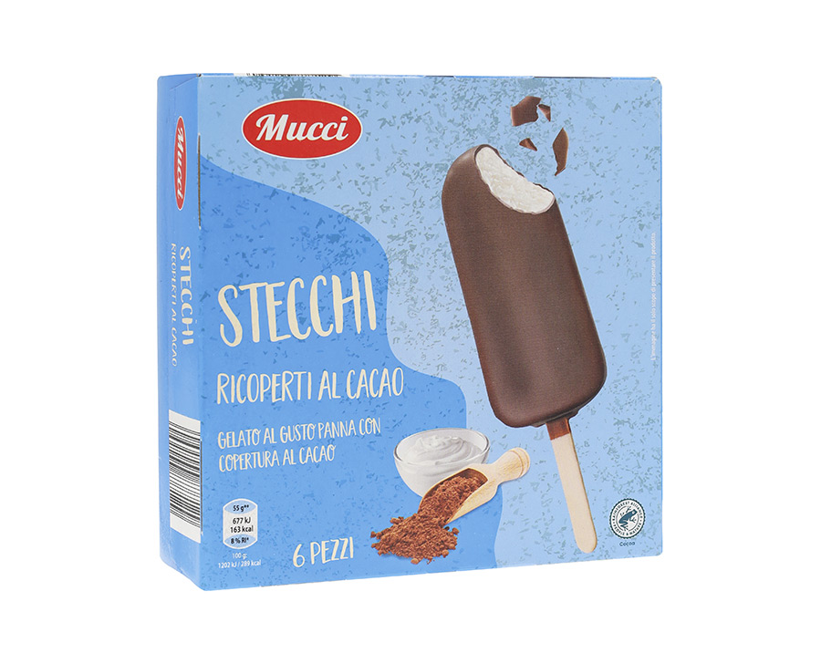 Stecchi ricoperti al cacao Mucci