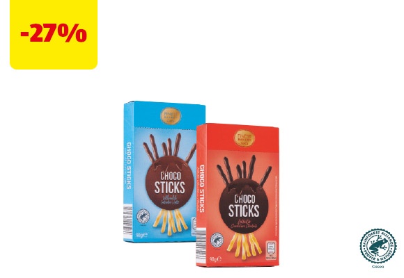 FINEST BAKERY Bastoncini ricoperti di cioccolato