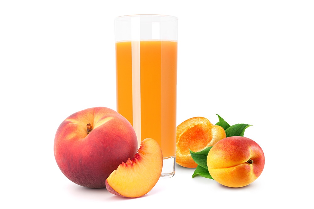 Succo di albicocca e pesca