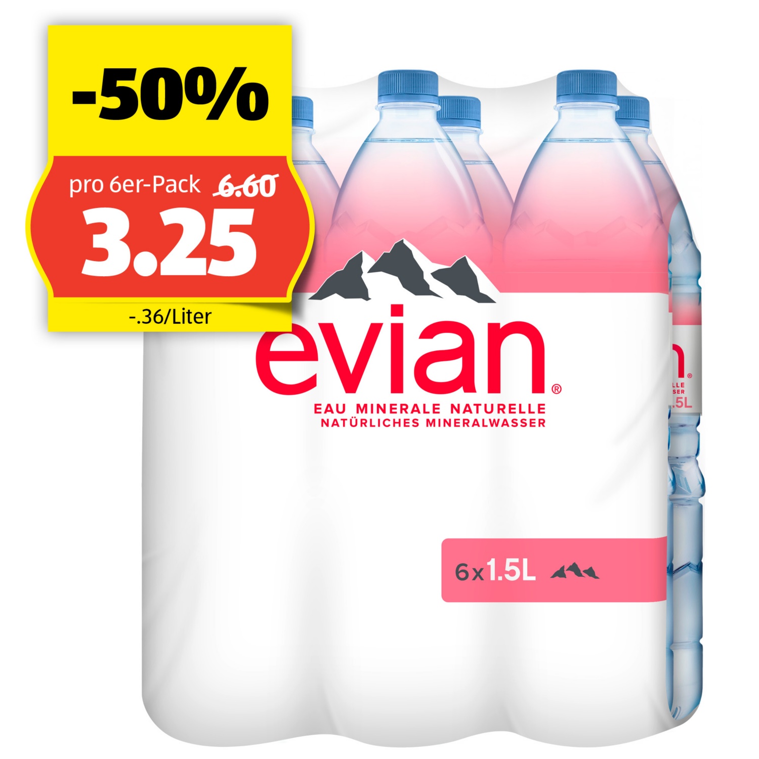 EVIAN Natürliches Mineralwasser