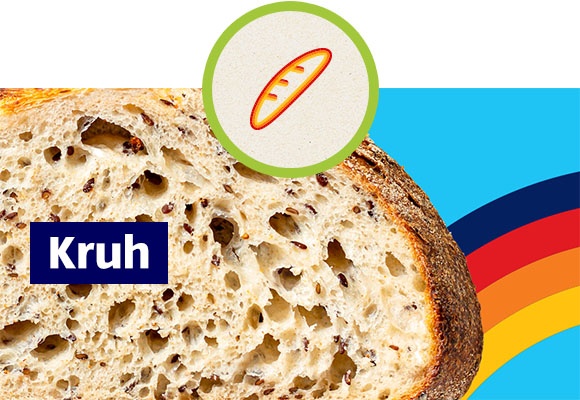 Kruh v ozadju z napisom Kruh