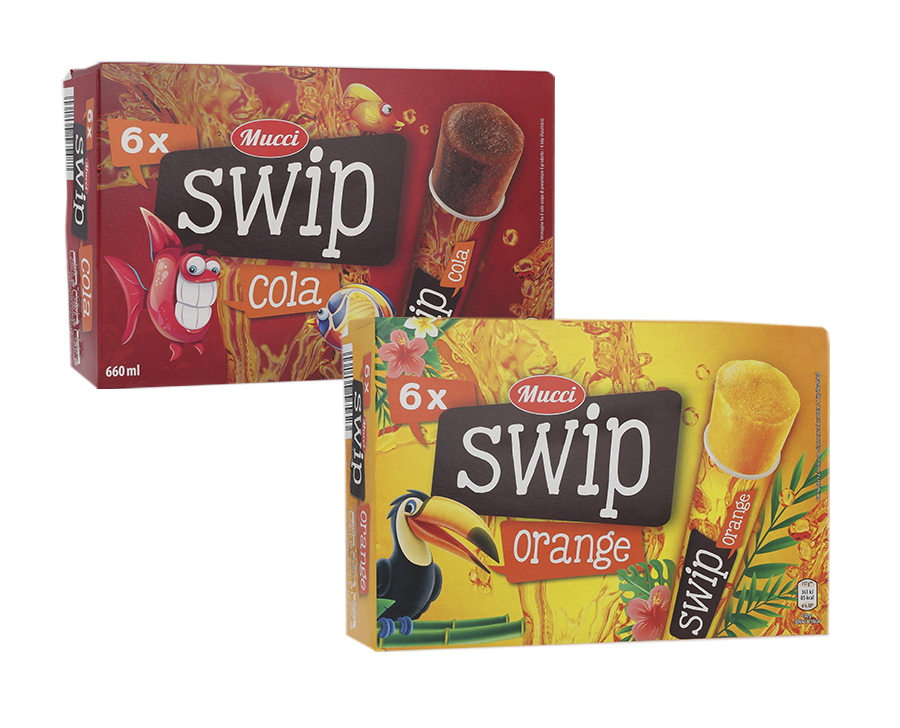 Ghiaccioli Swip Cola/Arancia Mucci